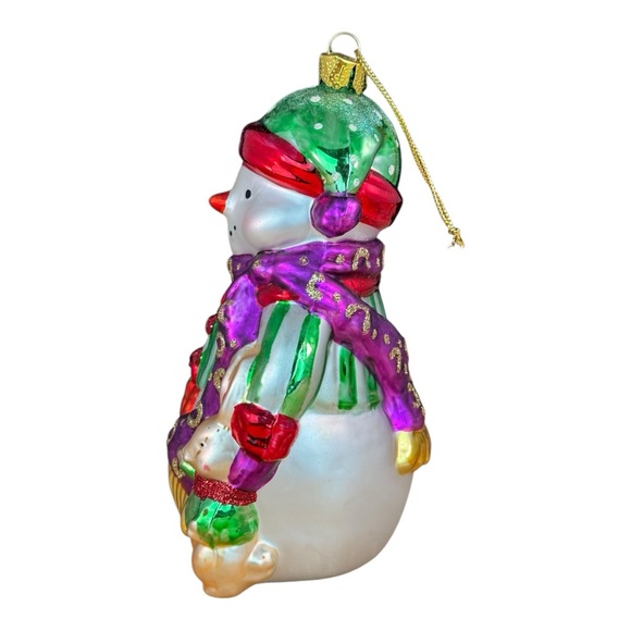 Brass Key Snowman Ornament Christmas Treasures Classic Woodland Snowman Ornament - Picture 10 of 14